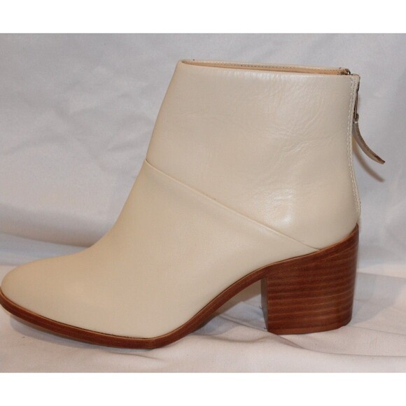 Nisolo Women's Dari Leather‎ Zip Up Commuter Boots Bone Size 8 NWOB $250 - Picture 4 of 6